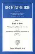 Cover: Rule of Law. - Duncker & Humblot