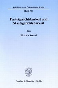 Abbildung von: Parteigerichtsbarkeit und Staatsgerichtsbarkeit. - Duncker & Humblot