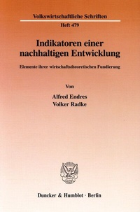 Abbildung von: Indikatoren einer nachhaltigen Entwicklung. - Duncker & Humblot