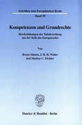Cover: Kompetenzen und Grundrechte. - Duncker & Humblot