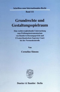 Abbildung von: Grundrechte und Gestaltungsspielraum. - Duncker & Humblot