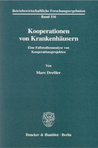Abbildung von: Kooperationen von Krankenhäusern. - Duncker & Humblot