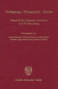 Cover: Verfassung - Philosophie - Kirche. - Duncker & Humblot