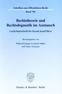 Abbildung von: Rechtstheorie und Rechtsdogmatik im Austausch. - Duncker & Humblot