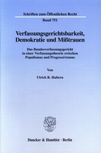 Abbildung von: Verfassungsgerichtsbarkeit, Demokratie und Mißtrauen. - Duncker & Humblot