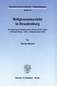 Abbildung von: Religionsunterricht in Brandenburg. - Duncker & Humblot