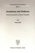 Cover: Sozialstaat und Moderne. - Duncker & Humblot
