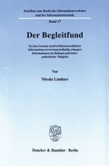 Cover: Der Begleitfund. - Duncker & Humblot