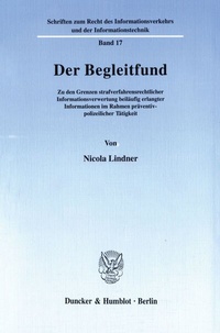 Abbildung von: Der Begleitfund. - Duncker & Humblot