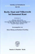 Cover: Recht, Staat und V&ouml;lkerrecht bei Immanuel Kant. - Duncker & Humblot