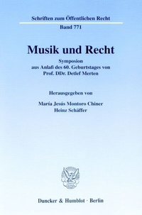 Abbildung von: Musik und Recht. - Duncker & Humblot