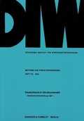 Cover: Deutschland im Strukturwandel. - Duncker & Humblot