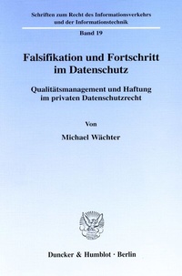 Abbildung von: Falsifikation und Fortschritt im Datenschutz. - Duncker & Humblot