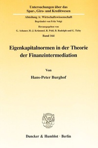 Abbildung von: Eigenkapitalnormen in der Theorie der Finanzintermediation. - Duncker & Humblot