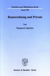 Abbildung von: Raumordnung und Private. - Duncker & Humblot