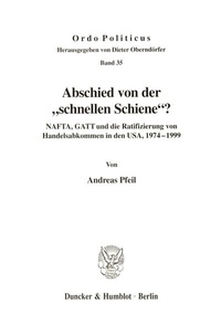 Enlarge image Cover: Abschied von der "schnellen Schiene"? - Duncker & Humblot