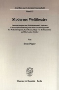 Cover: Modernes Welttheater. - Duncker & Humblot