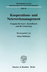 Abbildung von: Kooperations- und Netzwerkmanagement. - Duncker & Humblot
