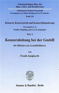 Abbildung von: Konzernleitung bei der GmbH. - Duncker & Humblot