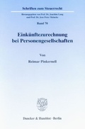 Cover: Eink&uuml;nftezurechnung bei Personengesellschaften. - Duncker & Humblot