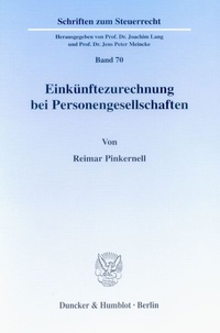 Abbildung von: Einkünftezurechnung bei Personengesellschaften. - Duncker & Humblot