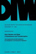 Cover: Geld, Banken und Staat in Sozialismus und Transformation. - Duncker & Humblot