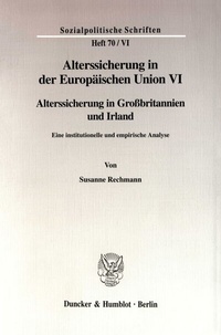 Abbildung von: Alterssicherung in der Europäischen Union VI. - Duncker & Humblot