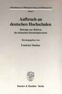 Abbildung von: Aufbruch an deutschen Hochschulen. - Duncker & Humblot