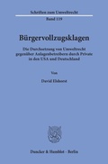 Bild: Bürgervollzugsklagen. - Duncker & Humblot