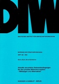 Cover: Aktuelle steuerliche Rahmenbedingungen f&uuml;r den privaten Mietwohnungsbau - Wirkungen und Alternativen. - Duncker & Humblot
