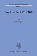 Cover: Probleme des &sect; 1611 BGB. - Duncker & Humblot