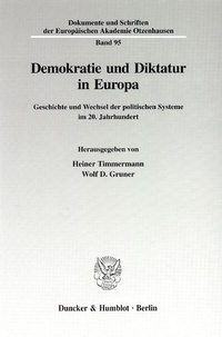 Abbildung von: Demokratie und Diktatur in Europa. - Duncker & Humblot