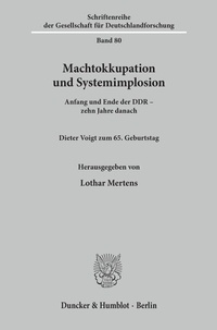Abbildung von: Machtokkupation und Systemimplosion. - Duncker & Humblot
