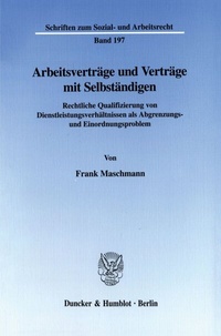 Abbildung von: Arbeitsverträge und Verträge mit Selbständigen. - Duncker & Humblot