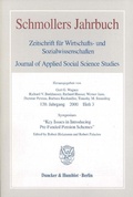 Cover: Symposium "Key Issues in Introducing Pre-Funded Pension Schemes". - Duncker & Humblot