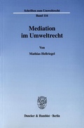Abbildung von: Mediation im Umweltrecht. - Duncker & Humblot