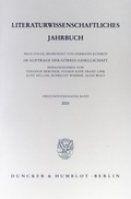 Cover: Literaturwissenschaftliches Jahrbuch. - Duncker & Humblot