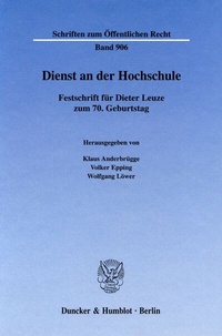 Abbildung von: Dienst an der Hochschule. - Duncker & Humblot