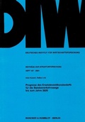 Cover: Prognose des Ersatzinvestitionsbedarfs f&uuml;r die Bundesverkehrswege bis zum Jahre 2020. - Duncker & Humblot