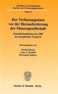 Cover: Der Verfassungsstaat vor der Herausforderung der Massengesellschaft. - Duncker & Humblot