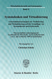 Enlarge image Cover: Systemdenken und Virtualisierung. - Duncker & Humblot
