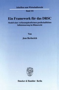 Cover: Ein Framework f&uuml;r das DRSC. - Duncker & Humblot