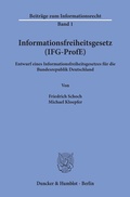 Cover: Informationsfreiheitsgesetz (IFG-ProfE). - Duncker & Humblot