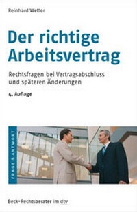 Abbildung von: Der richtige Arbeitsvertrag - dtv