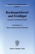 Cover: Rechtssprichwort und Erz&auml;hlgut. - Duncker & Humblot