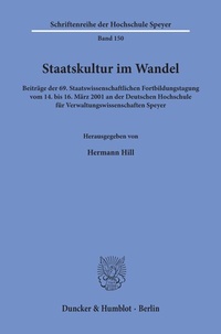 Abbildung von: Staatskultur im Wandel. - Duncker & Humblot