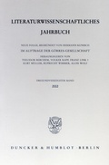 Cover: Literaturwissenschaftliches Jahrbuch. - Duncker & Humblot