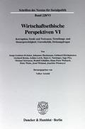 Cover: Wirtschaftsethische Perspektiven VI. - Duncker & Humblot