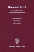 Cover: Raum und Recht. - Duncker & Humblot