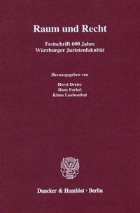 Enlarge image Cover: Raum und Recht. - Duncker & Humblot